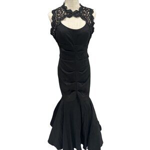 Xscape Black Lace Mermaid Gown Size 10